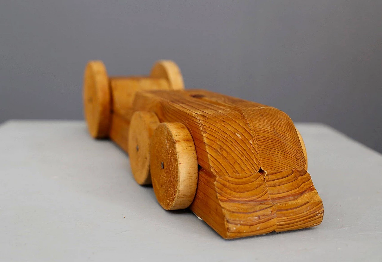 Wooden sculpture of a futurist machine Locomotive by Urano Palma, 1950s 1412848