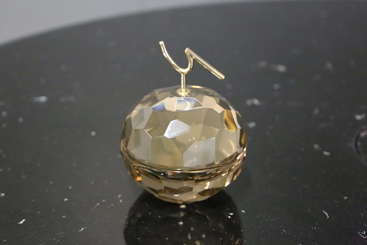 Brass and pink glass jewellery box by Ghirò Studio, 2000s 1412888