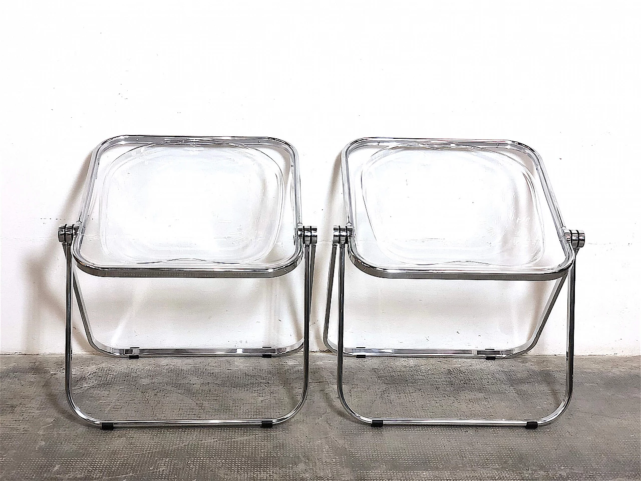 Pair of Plona armchairs by Piretti for Anonima Castelli, 1970s 1413544