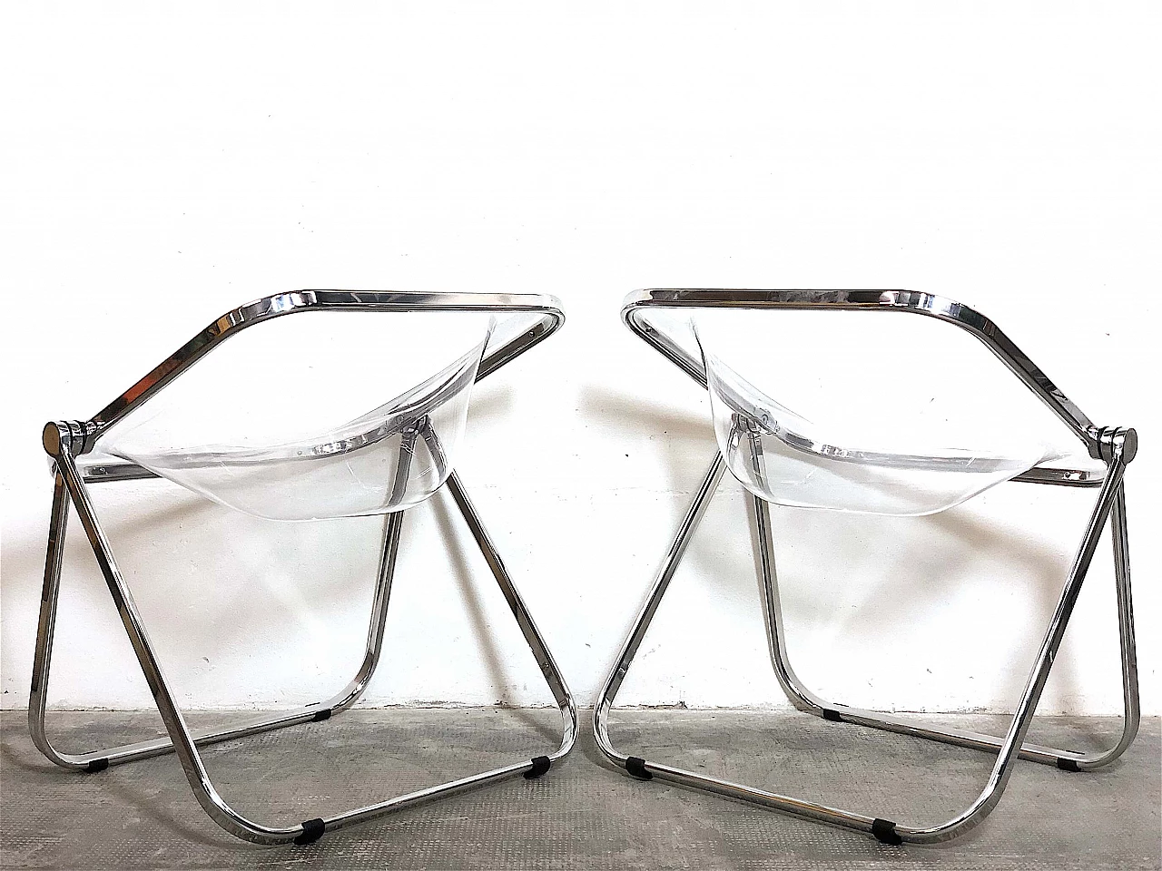 Pair of Plona armchairs by Piretti for Anonima Castelli, 1970s 1413549