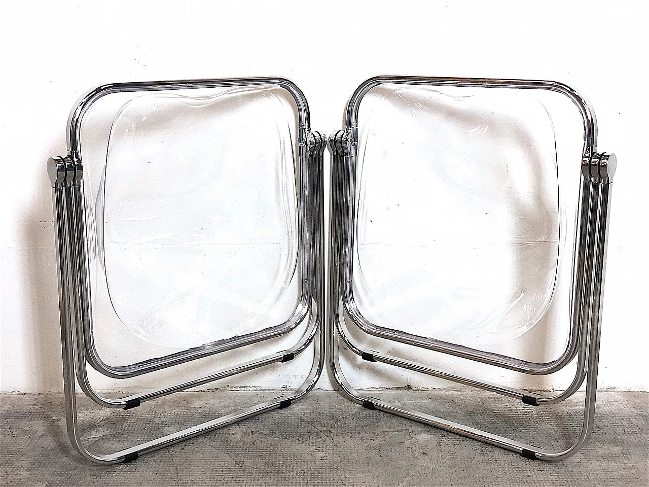 Pair of Plona armchairs by Piretti for Anonima Castelli, 1970s 1413553