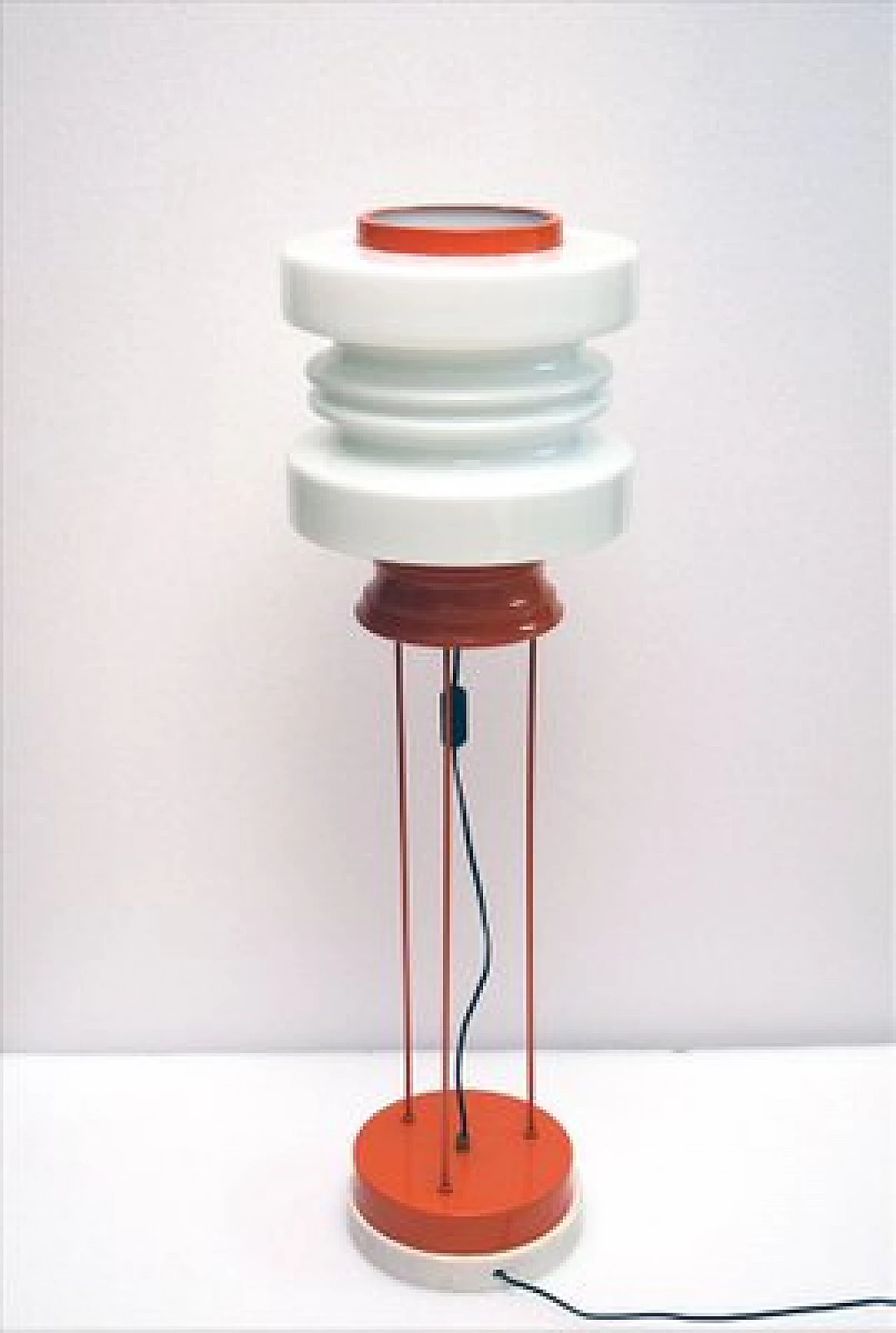 Stilnovo marble and painted metal floor lamp, 1960s 1416172