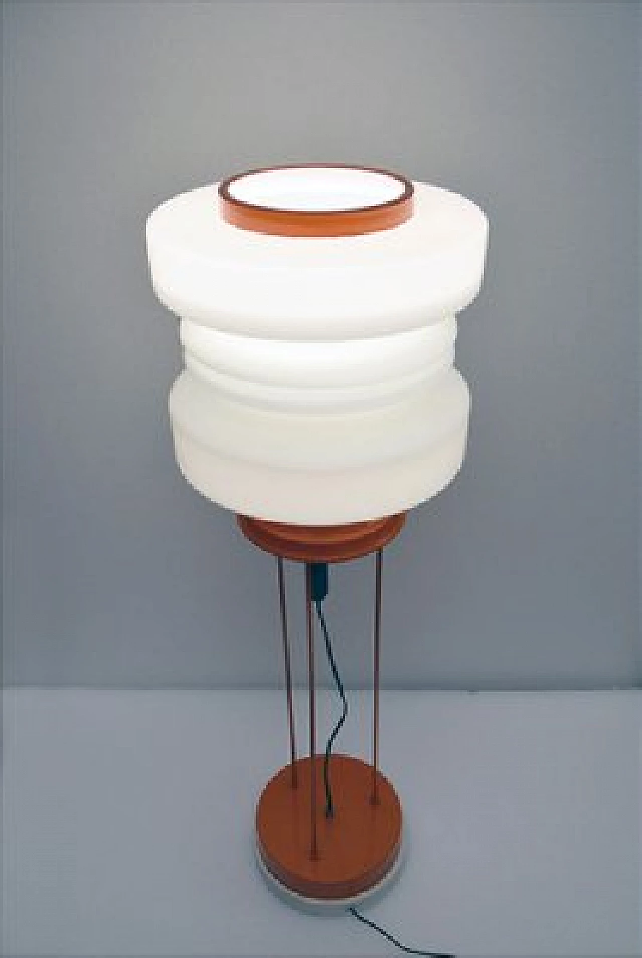 Stilnovo marble and painted metal floor lamp, 1960s 1416177