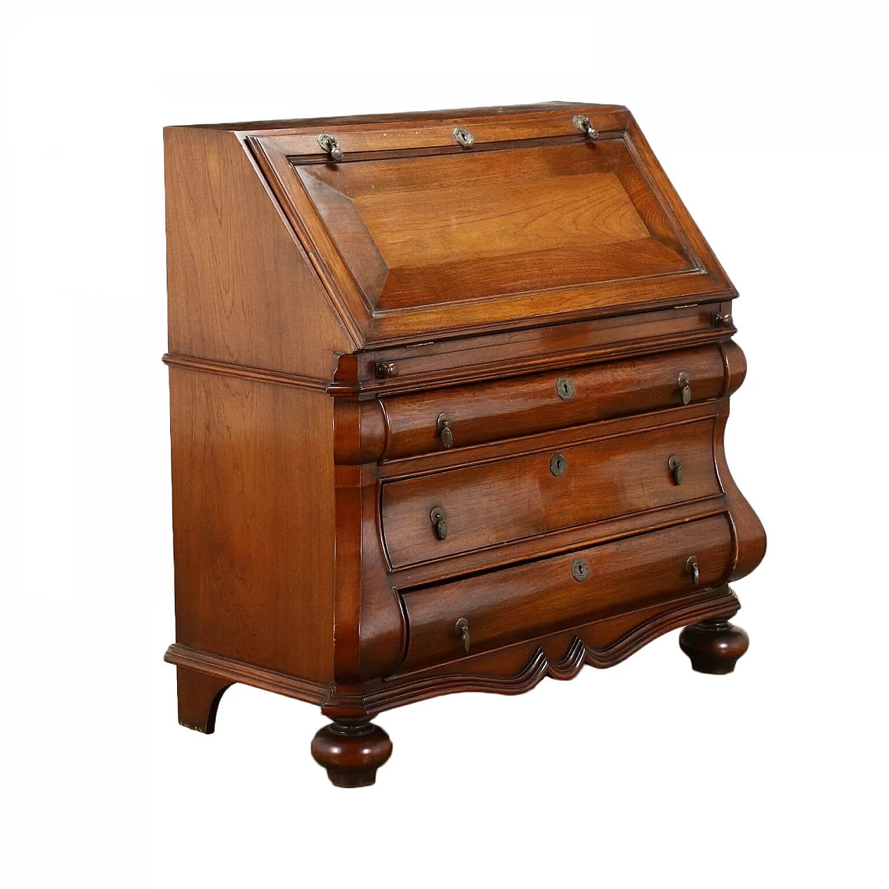 Ribalta in stile Barocco olandese con accessori in bronzo, '900 1424607