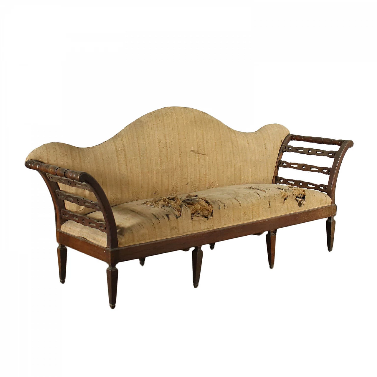 Directoire Sofa Cherry Padded Italy 18th-19th Century 1425372