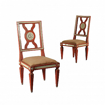 Pair of Neoclassical chairs, 18th century