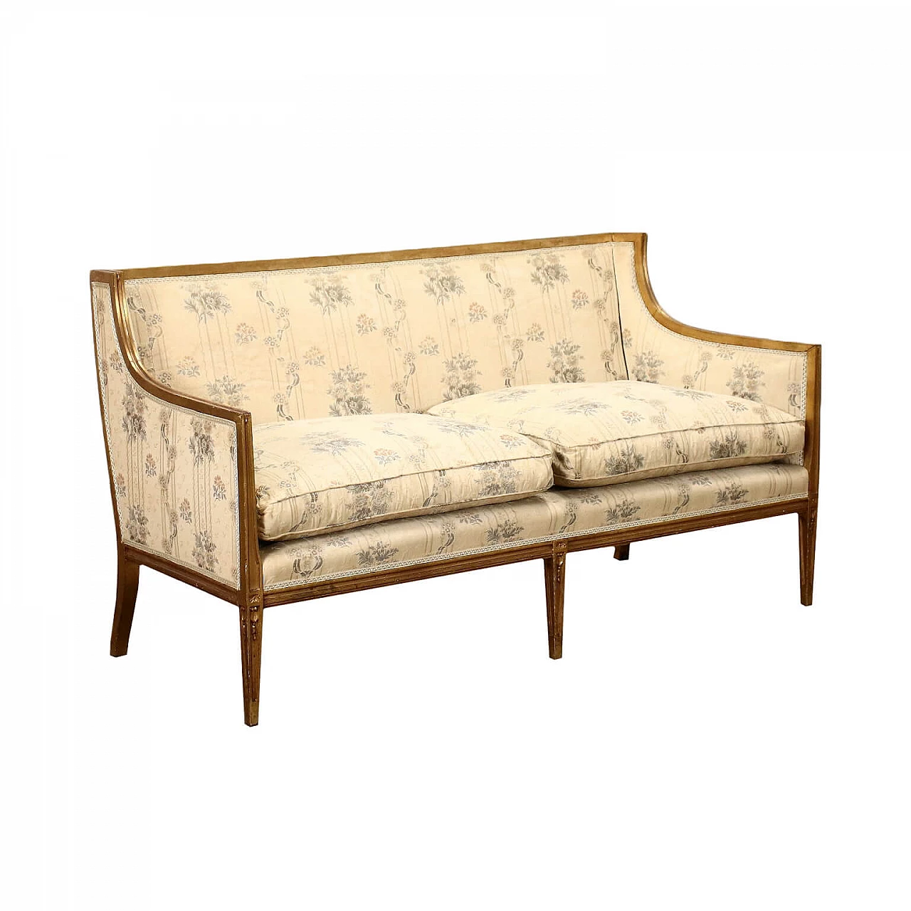 Neoclassical sofa with floral fabric covering, 20th century 1426675