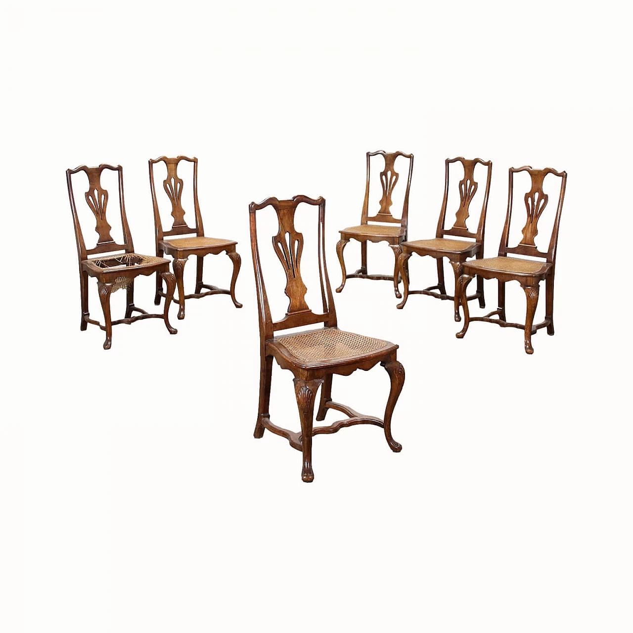 Group of Six Chippendale Style Chairs 1426751