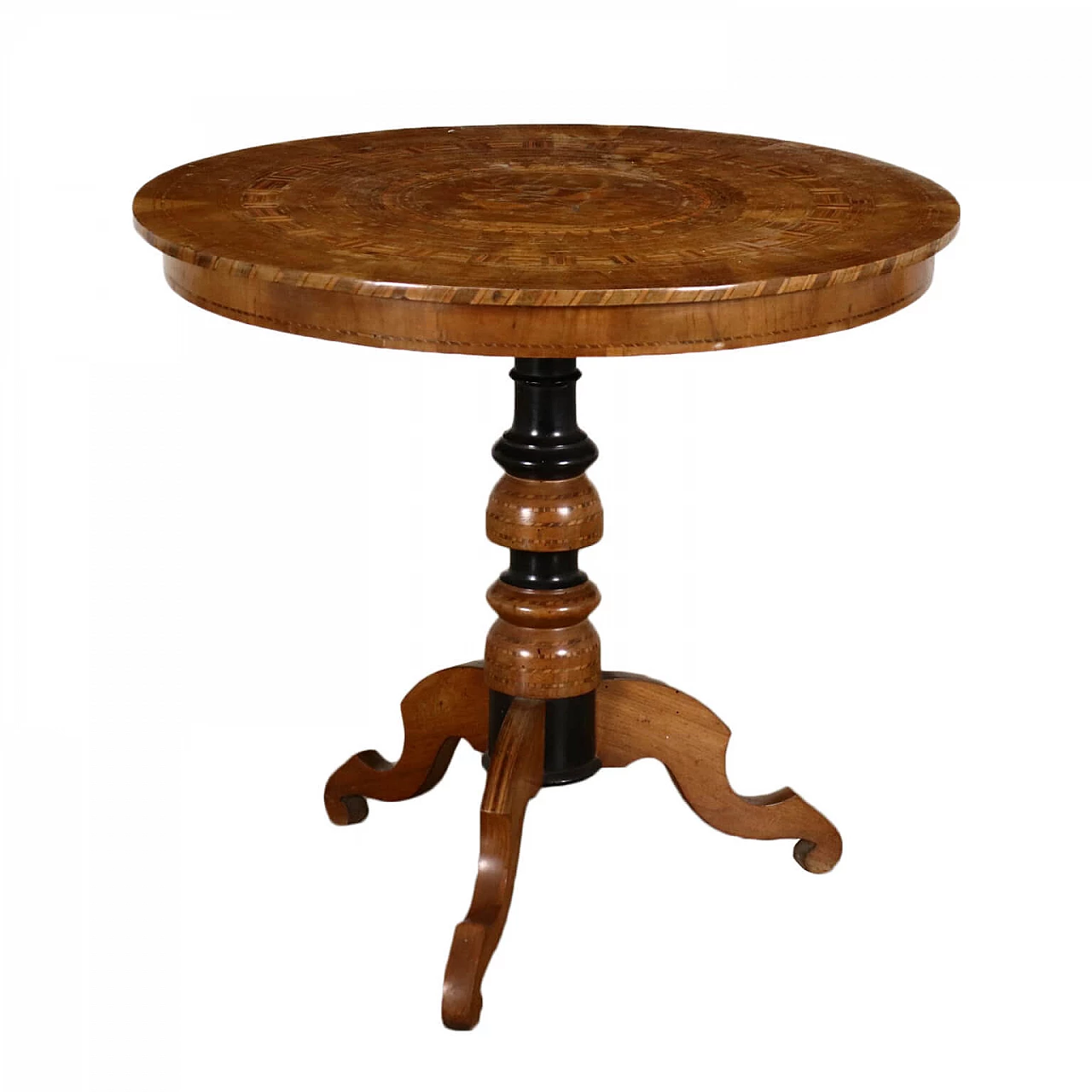 Inlaid walnut coffee table, 19th century 1429695