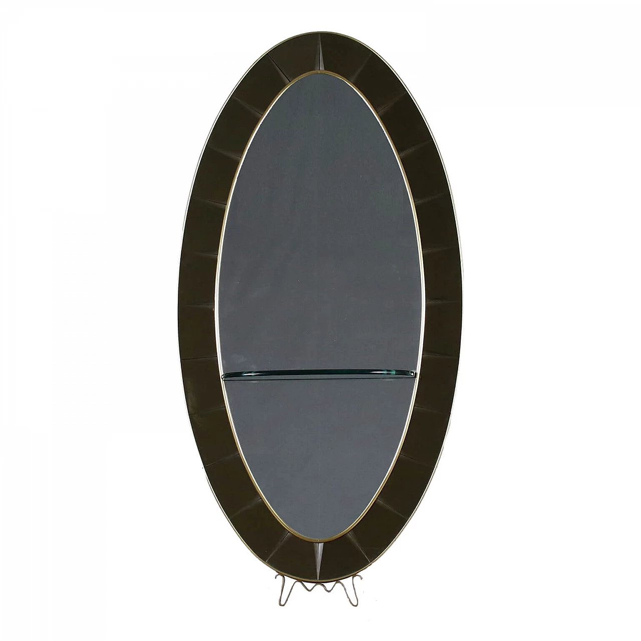 Cristal Art mirror with glass console, 1950s 1431767