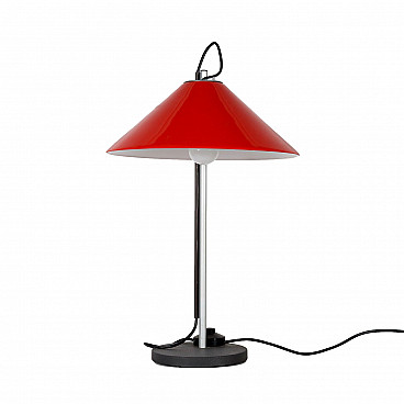 Aggregato Table Lamp Alluminum Metachrylate Metal Italy 1970s 
