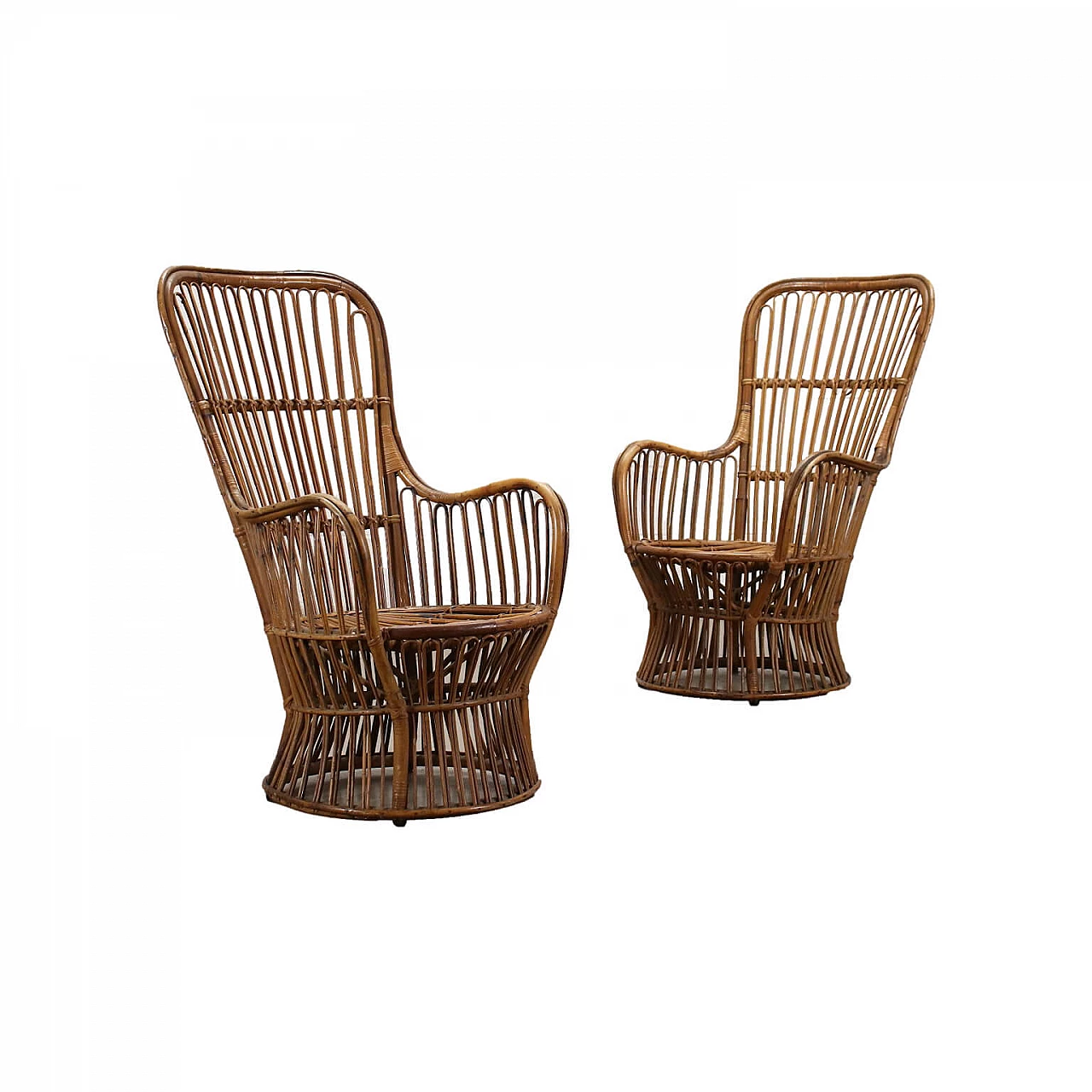 Poltrone in Vimini Anni 60 1436887