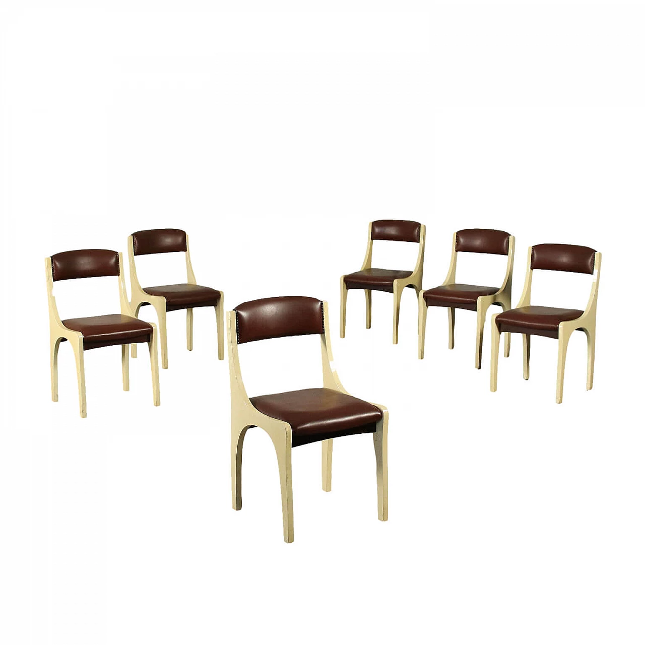 Gruppo di 6 sedie di Aldo Tura, anni '60 1437534