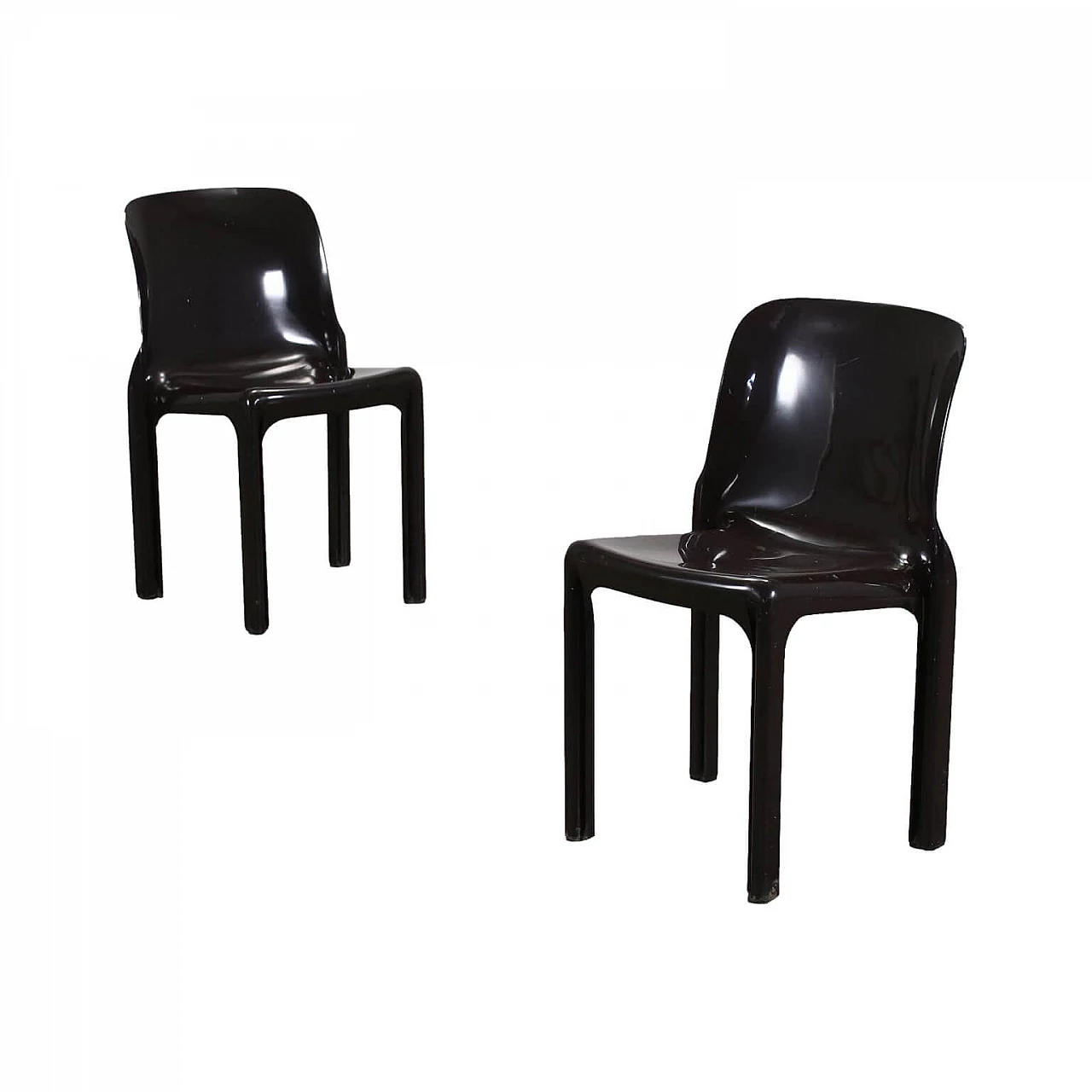 Pair of Selene chairs by Magistretti for Artemide, 1970s 1437851