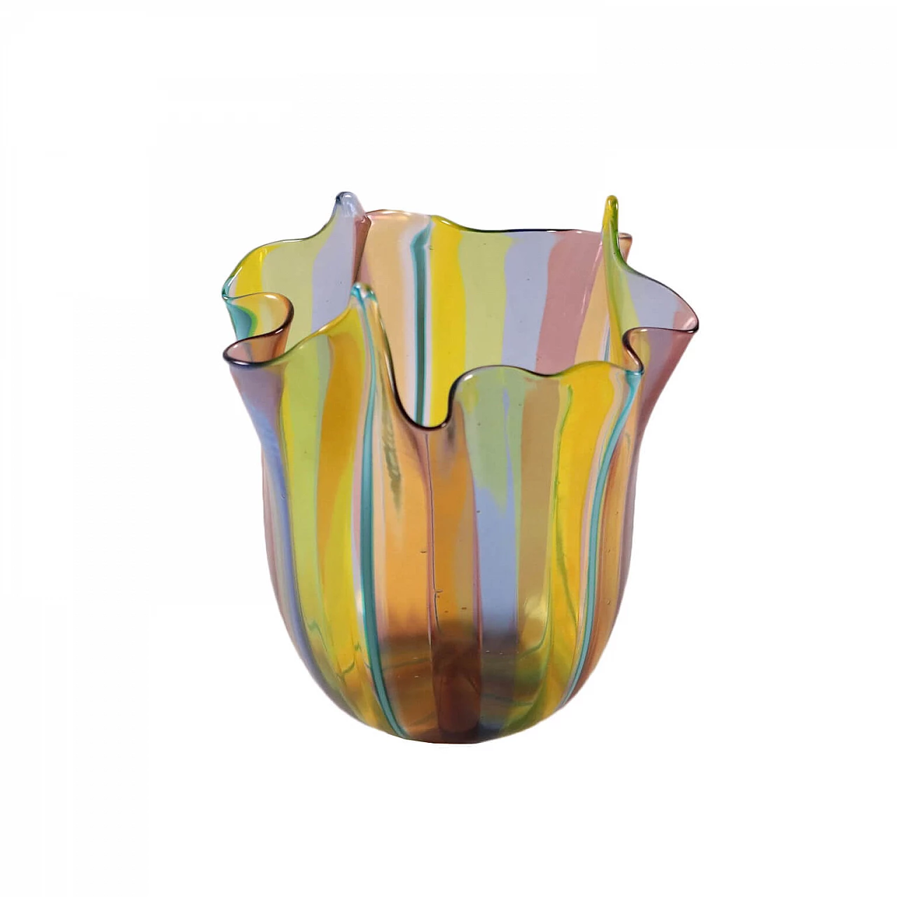 Glass Vase By La Fornasotta Murano Italy 20th Century 1441143