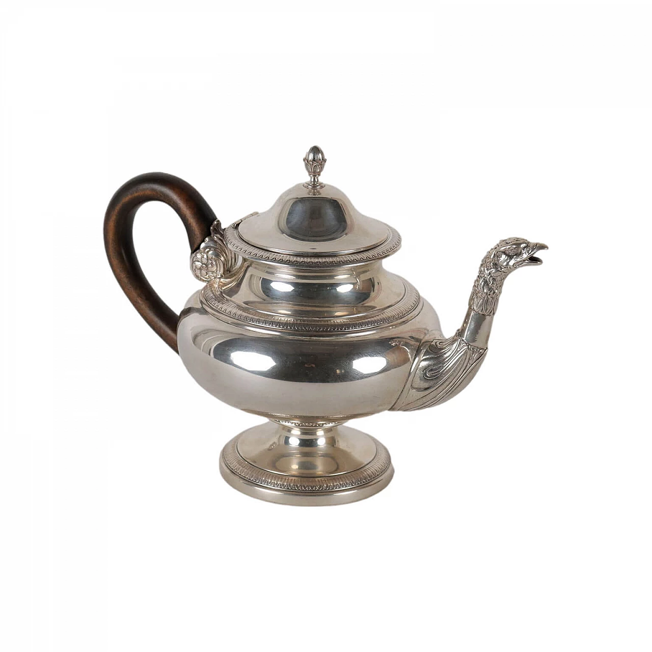 Chiselled silver teapot Antonio Giacché, 20th century 1442872