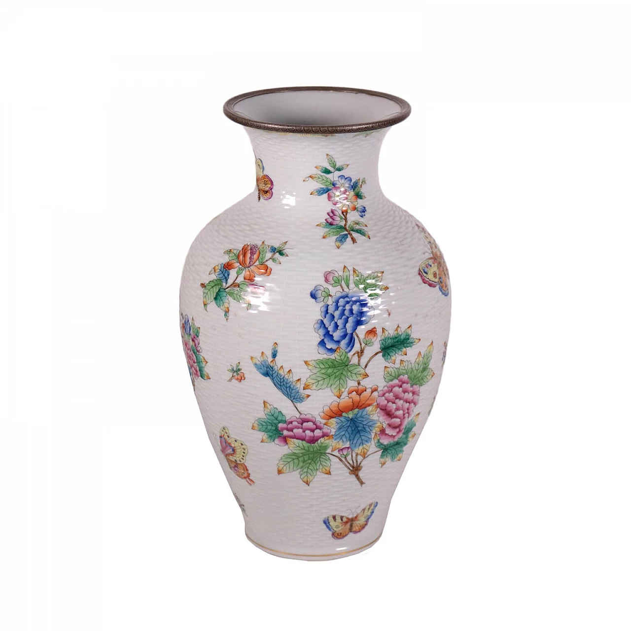 Herend Hungary porcelain vase with decoration, 20th century 1443411