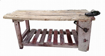 Carpenter's bench with vice, 1940s