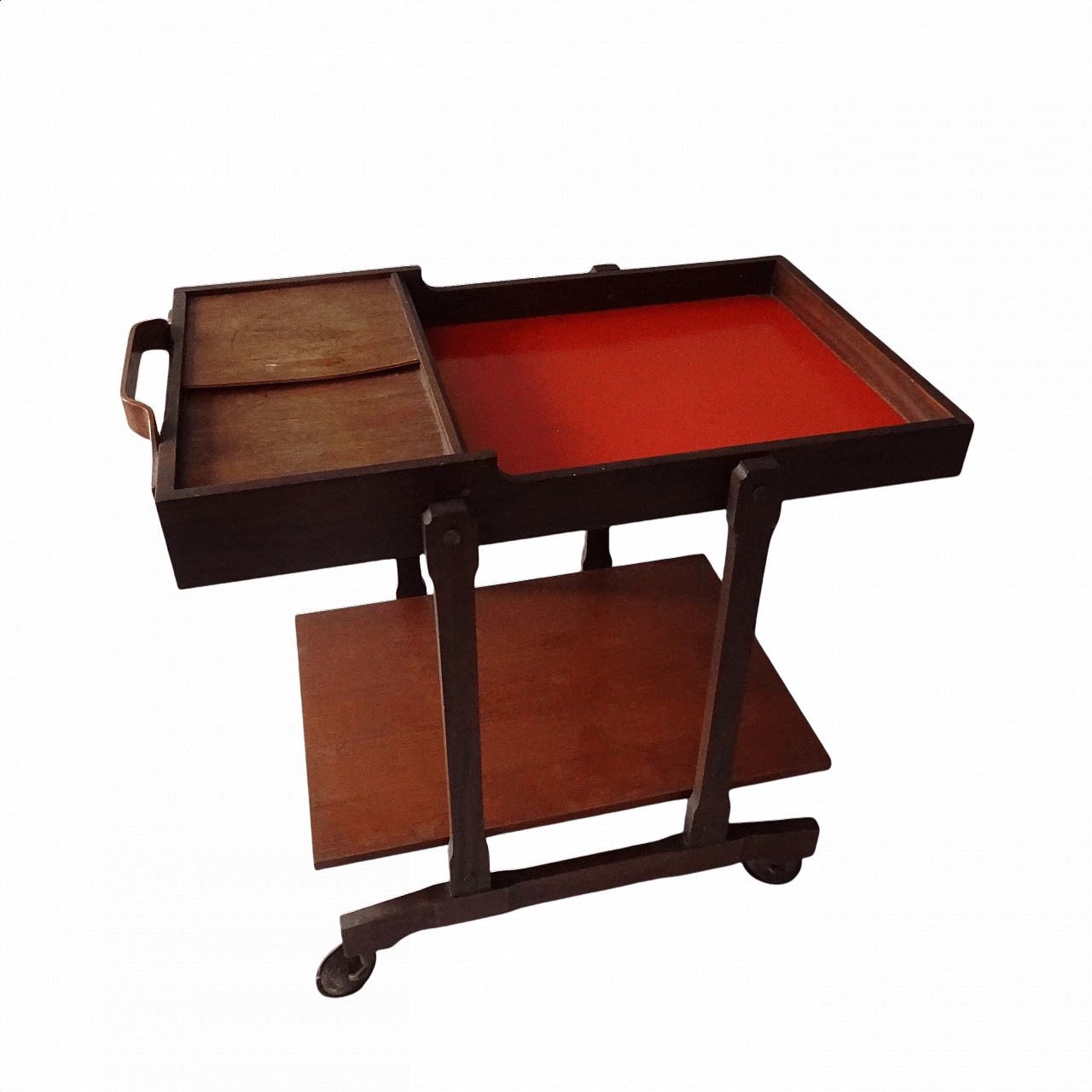 Mahogany service trolley, 1960s 1444109