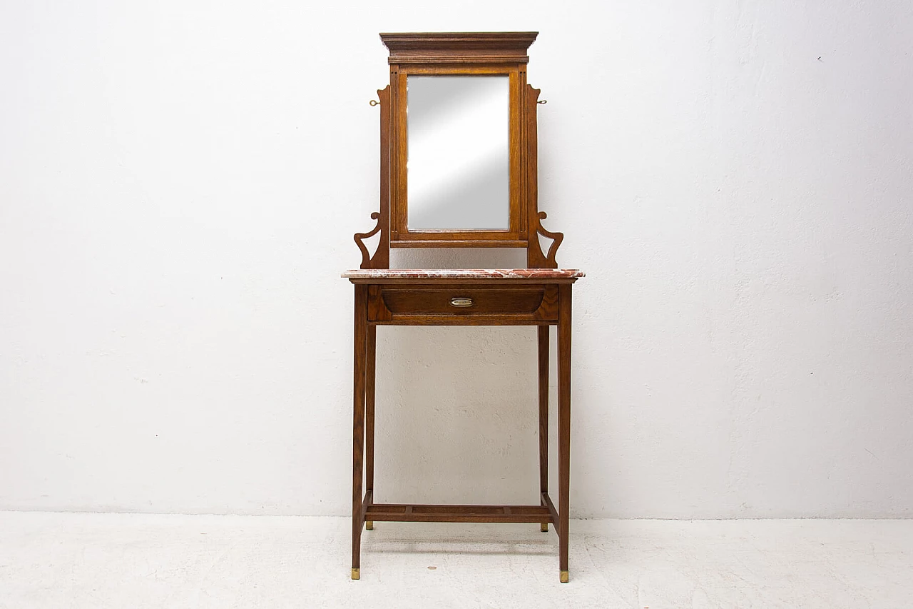 Viennese Secession dressing table with mirror, 1910 1444390