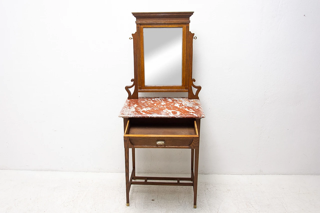 Viennese Secession dressing table with mirror, 1910 1444396