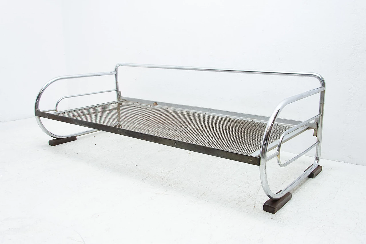 Chromed Bauhaus sofa by Hynek Gottwald, 1930s 1444462