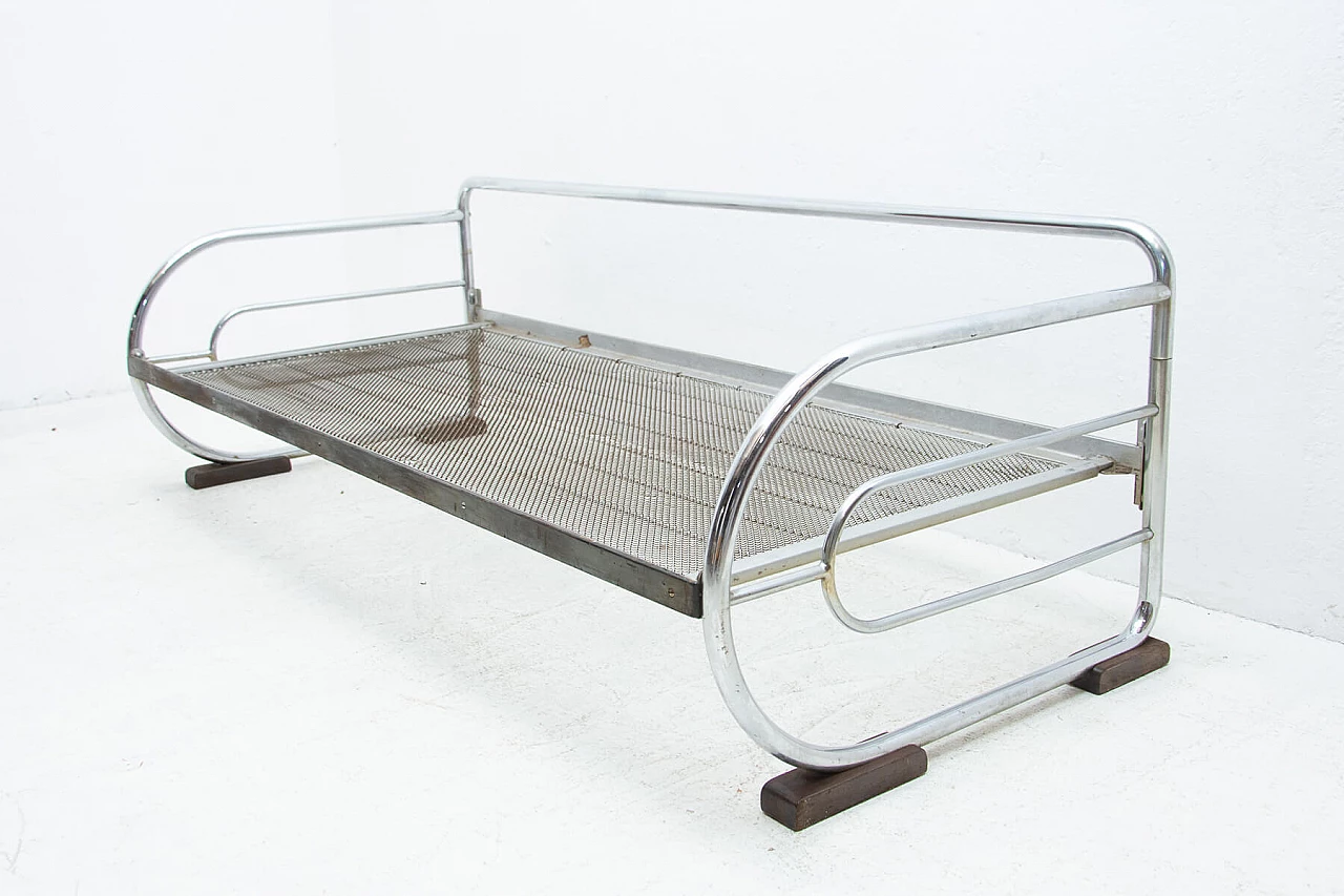 Chromed Bauhaus sofa by Hynek Gottwald, 1930s 1444465