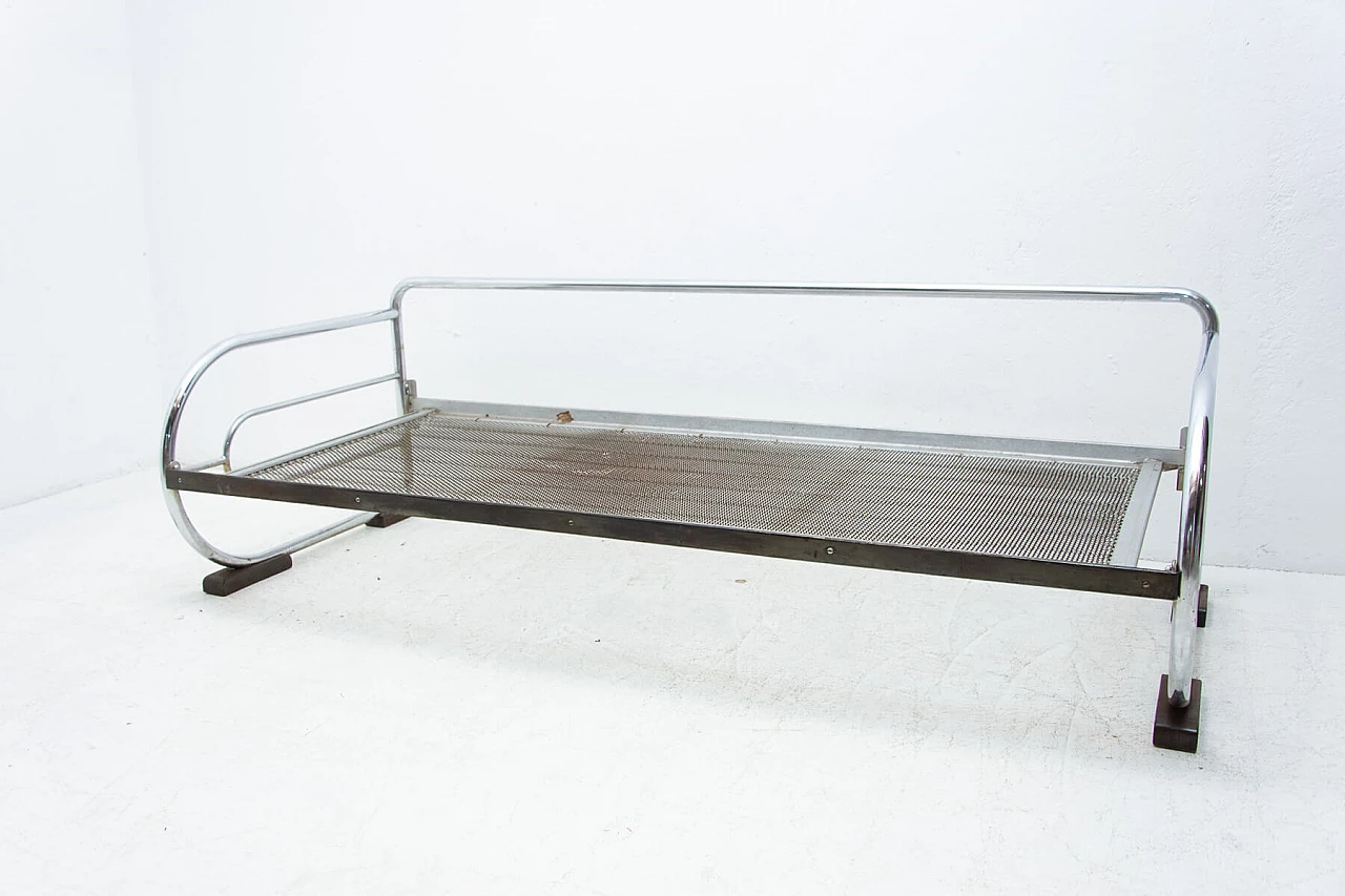 Chromed Bauhaus sofa by Hynek Gottwald, 1930s 1444483