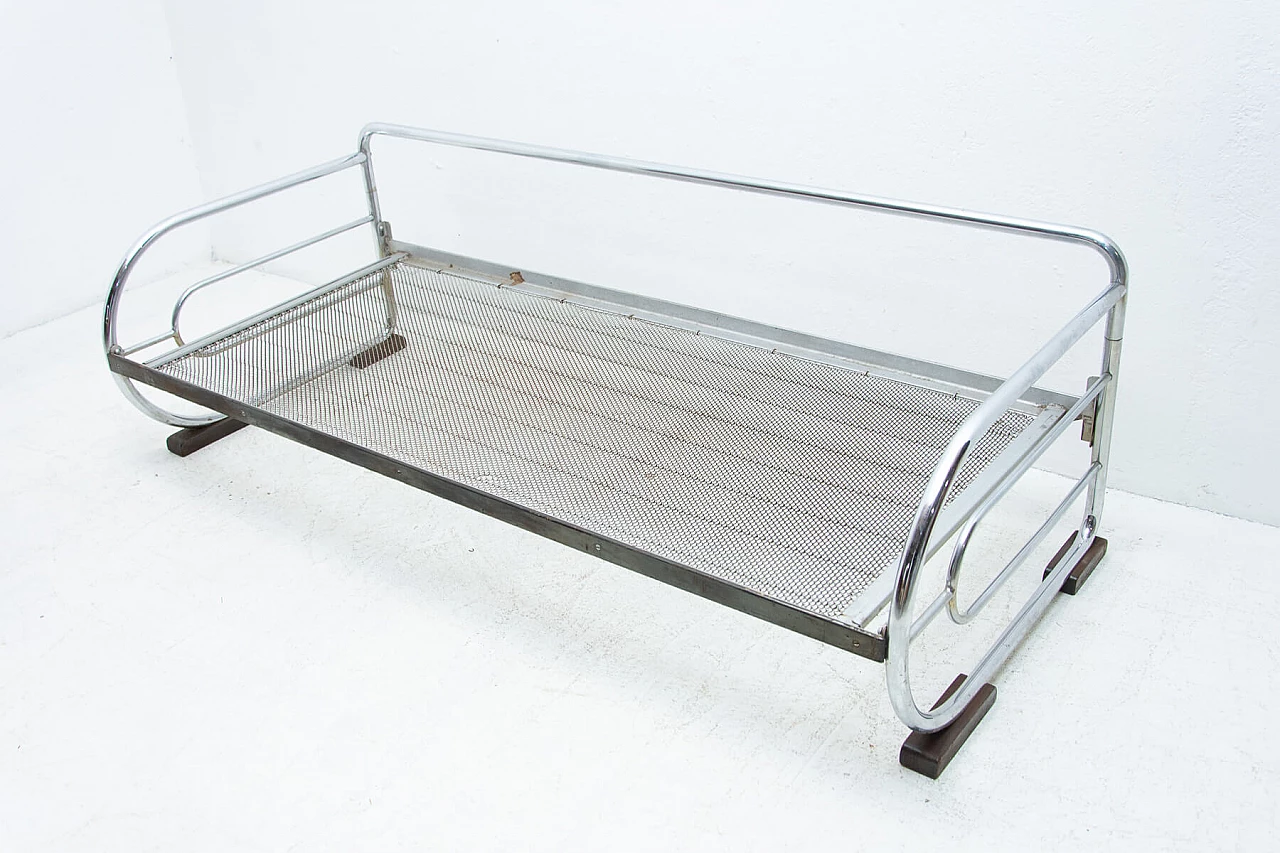 Chromed Bauhaus sofa by Hynek Gottwald, 1930s 1444484