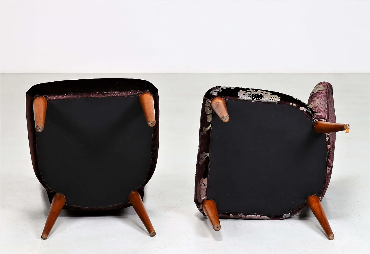 Pair of armchairs by Osvaldo Borsani for ABV Arredamenti, 1950s 1444631