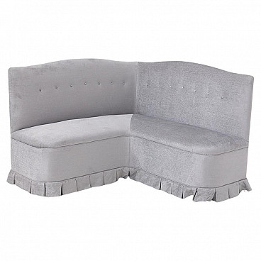 Velvet corner sofa by Gio Ponti, 1950s