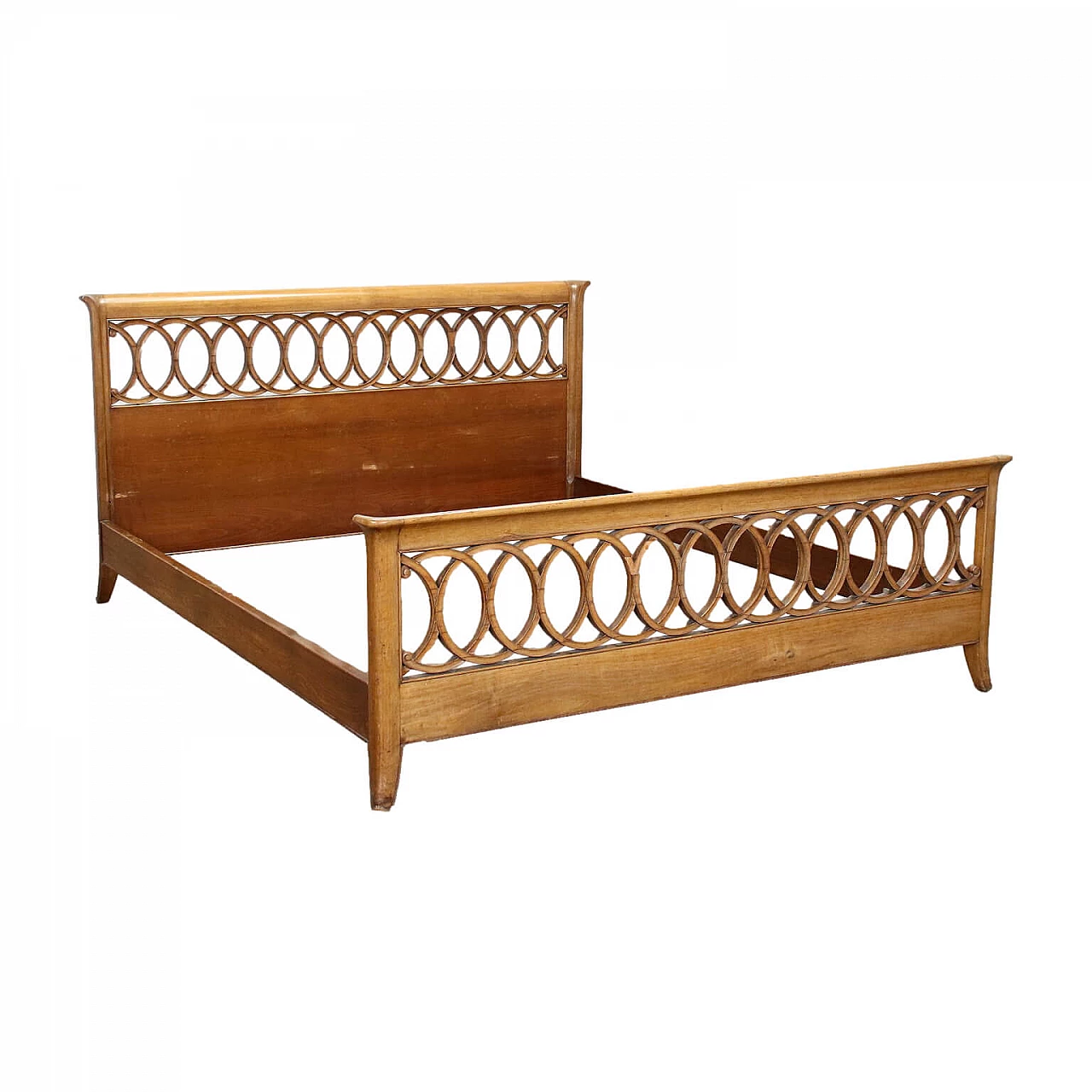 Wooden double bed, 1950s 1445027