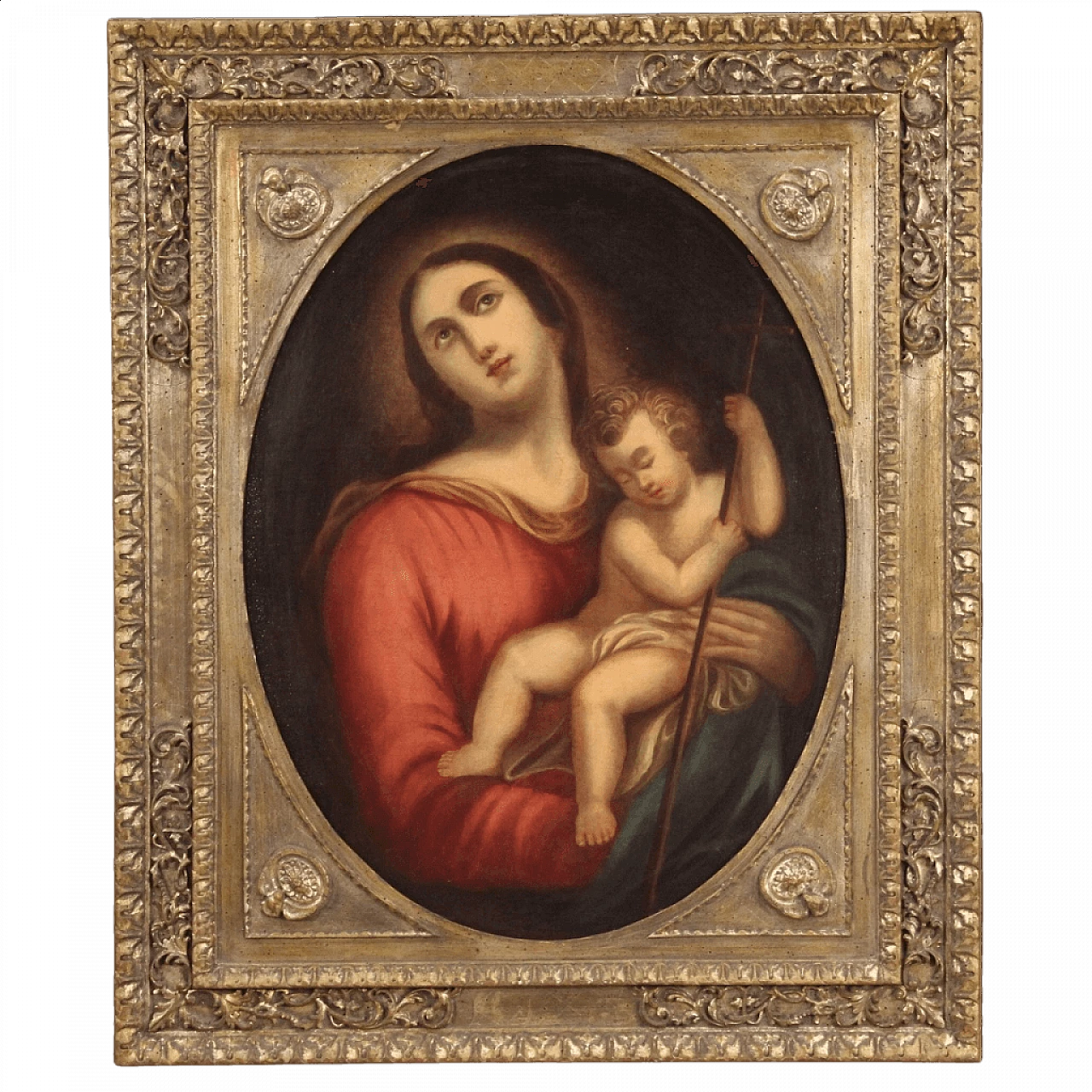 Dipinto di Madonna con bambino, del '700 1445366