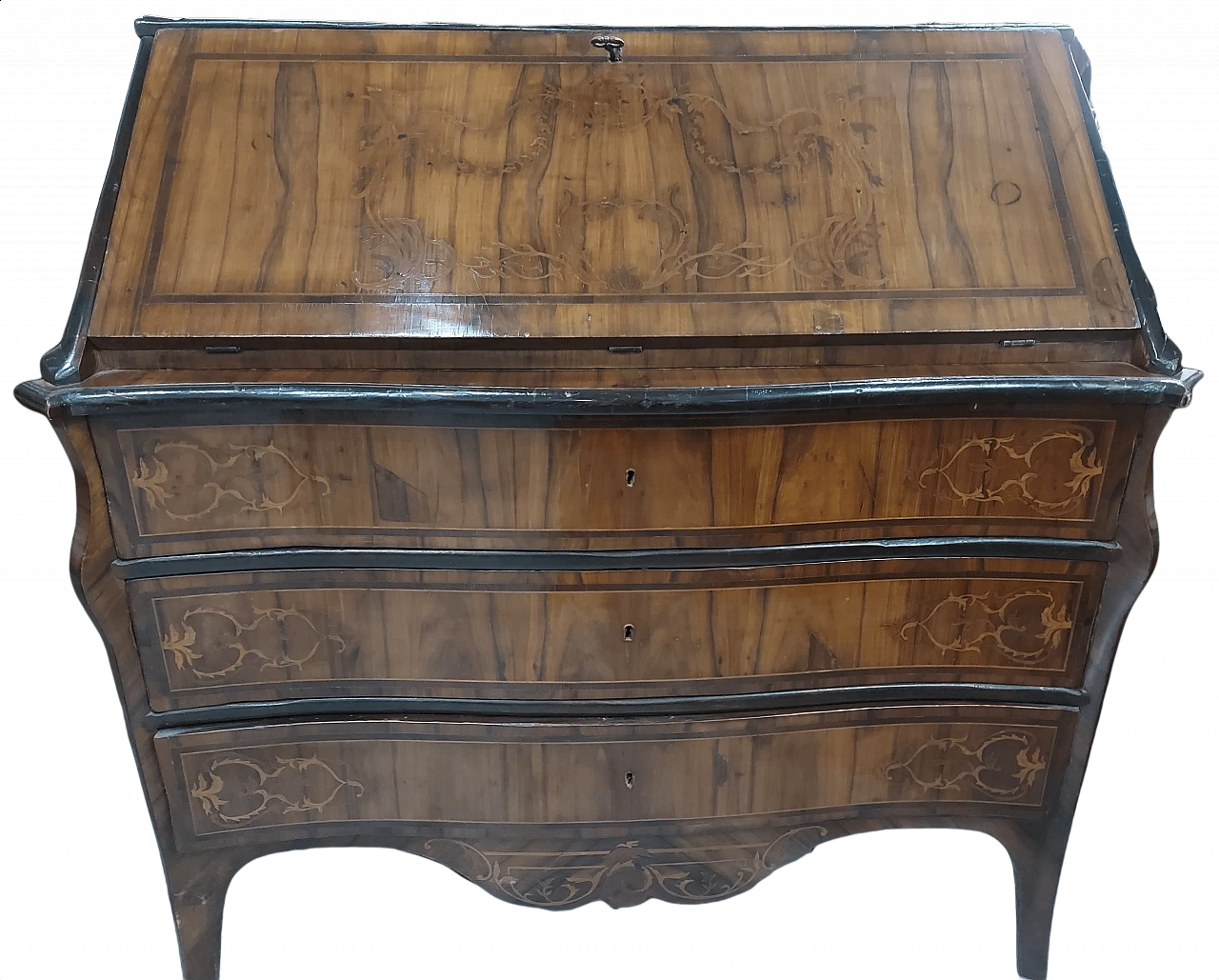 Inlaid walnut and ebony Louis XV style sideboard, 19th century 1445592