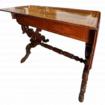 Louis-Philippe style rosewood desk, 19th century
