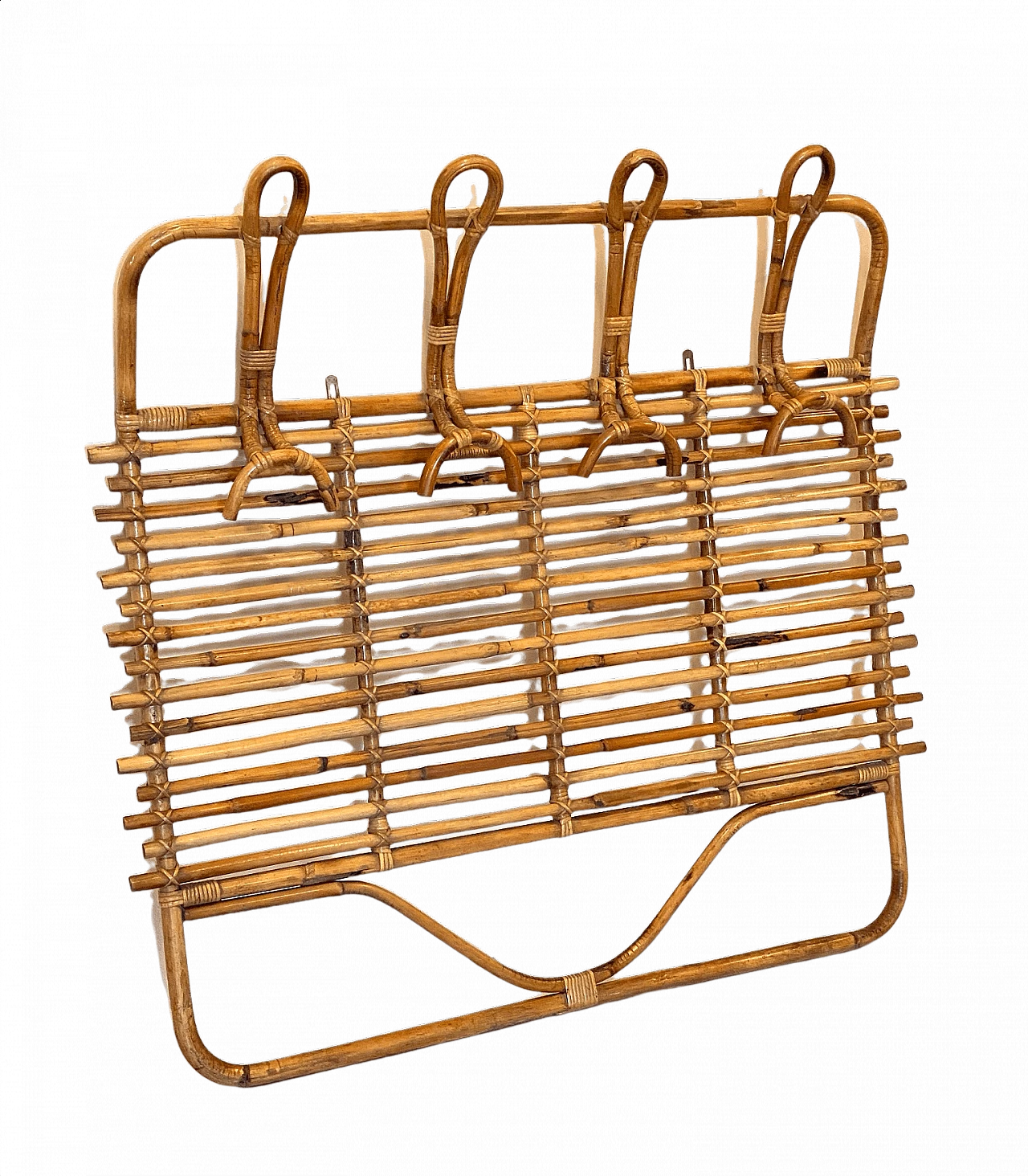 Bamboo coat hanger, 70s 1445616
