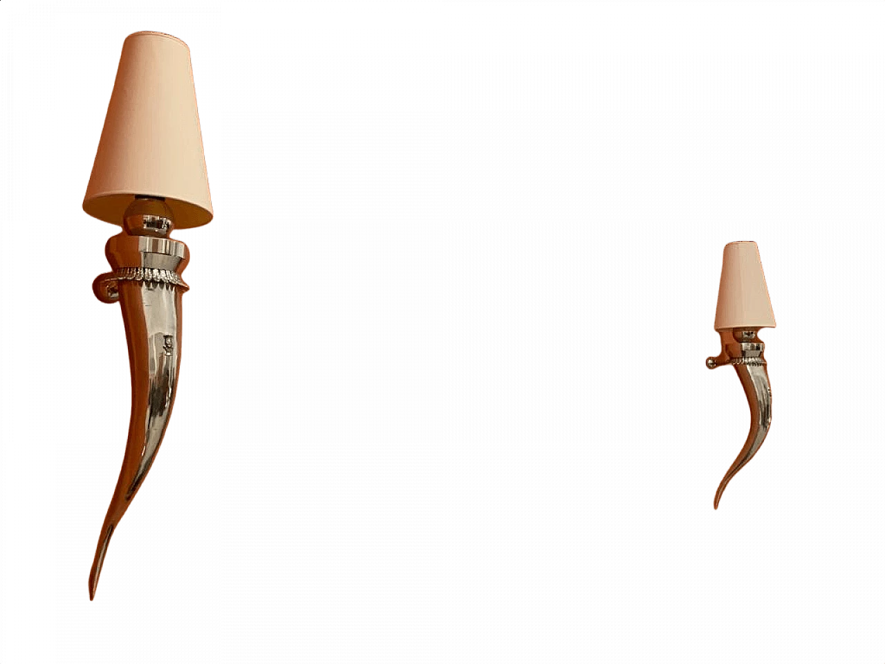 Pair of King and Queen wall lights designed by Piero Figura for Atena, 1980s 1445618