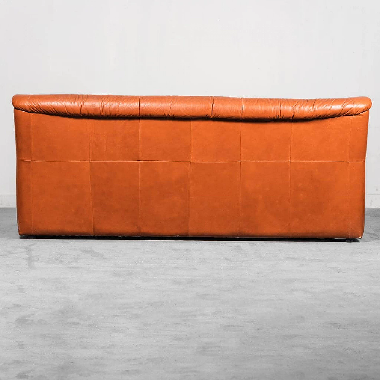 Leather sofa and 2 armchairs, 1970s 1445649