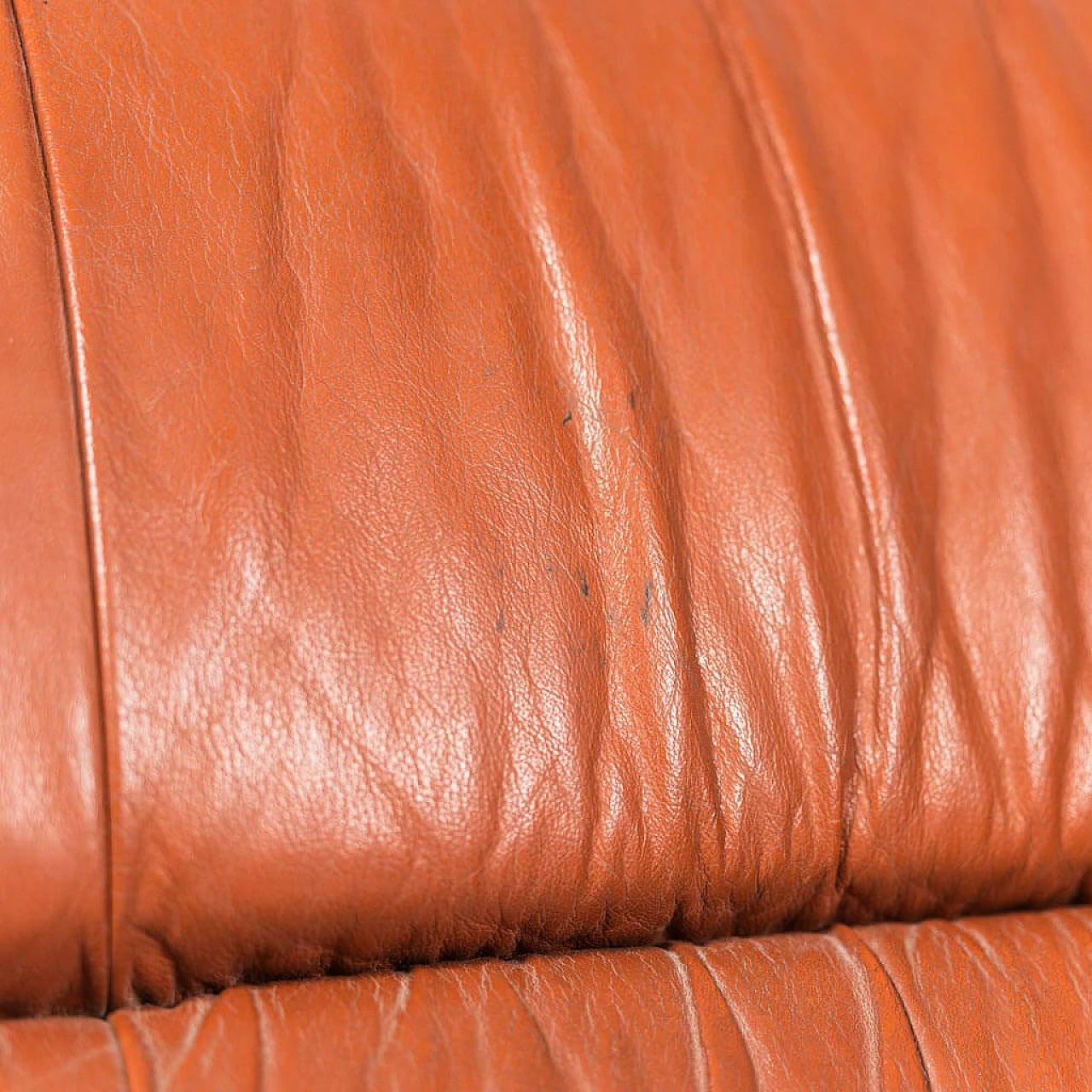 Leather sofa and 2 armchairs, 1970s 1445652