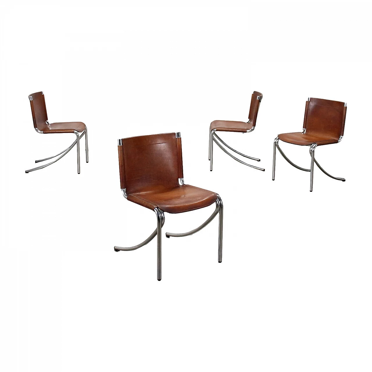4 Jot chairs by Giotto Stoppino for Acerbis, 1970s 1446135