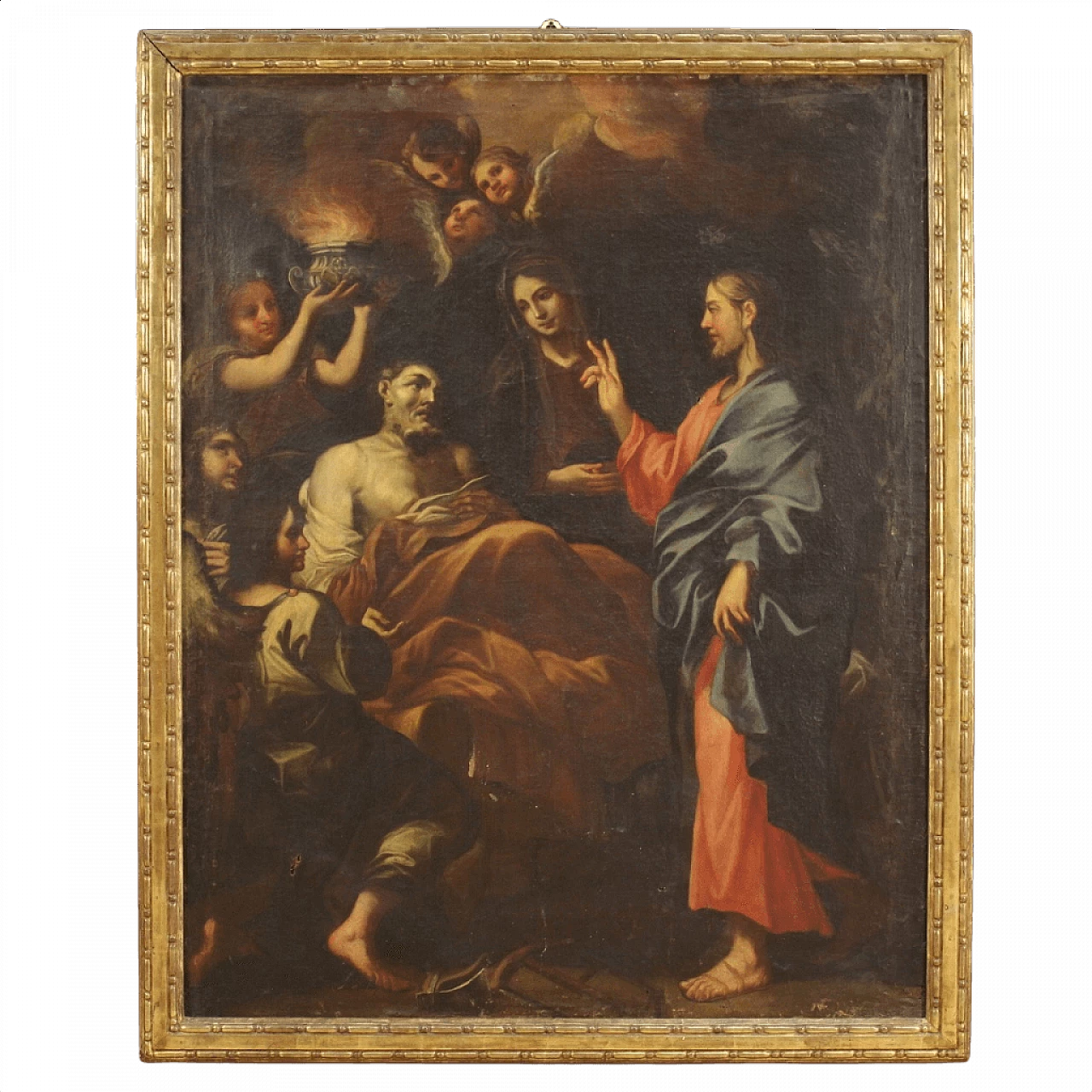 Oil painting on canvas depicting Transit of St Joseph, 17th century 1446498