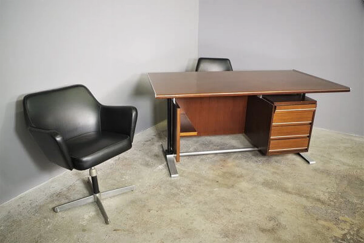 Desk and pair of chairs by Fantoni, 1960s 1447243