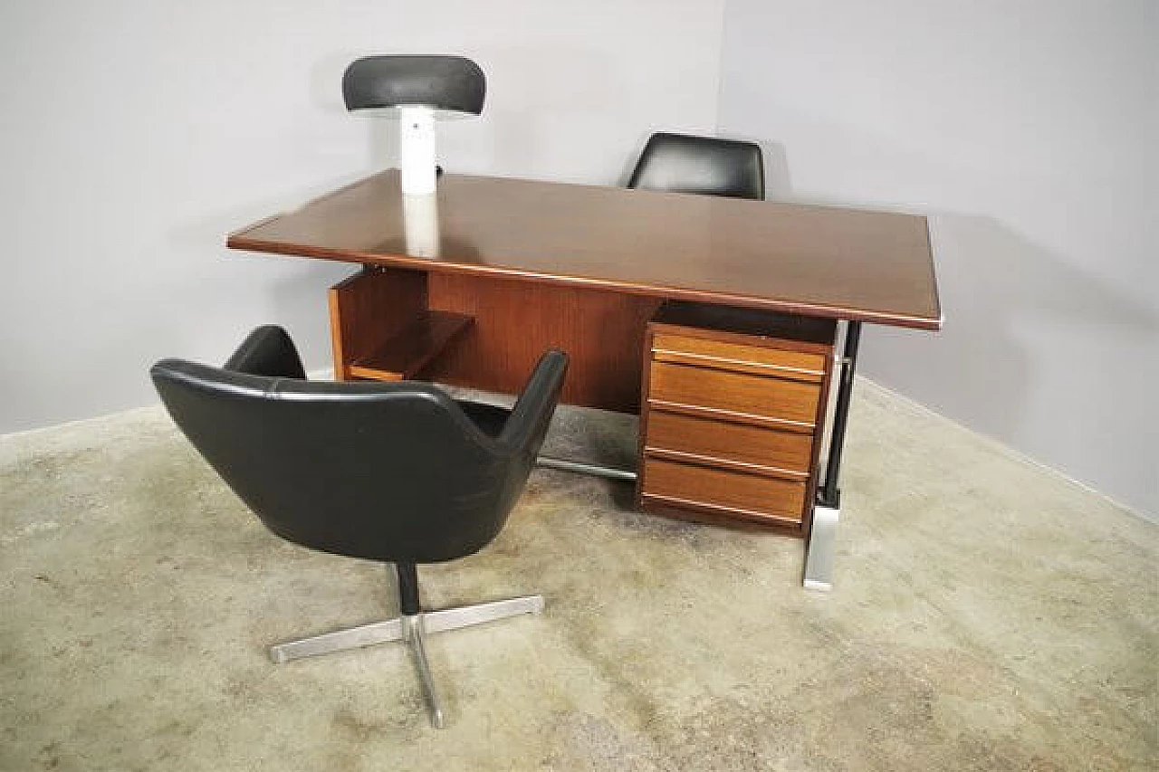 Desk and pair of chairs by Fantoni, 1960s 1447247