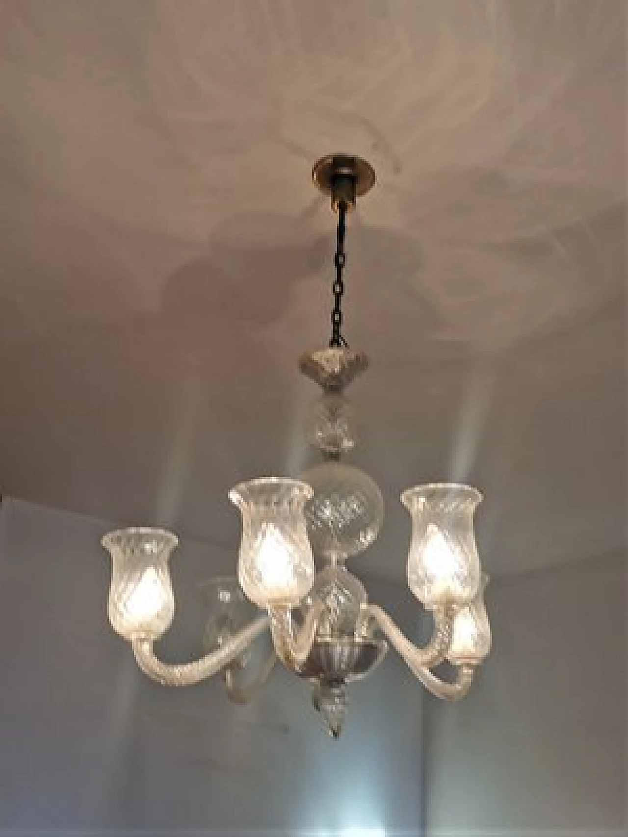 Murano glass chandelier by Venini, 1950s 1447269