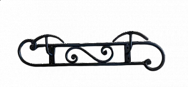 Attaccapanni da parete in ferro battuto di Rino Baglini, anni '70