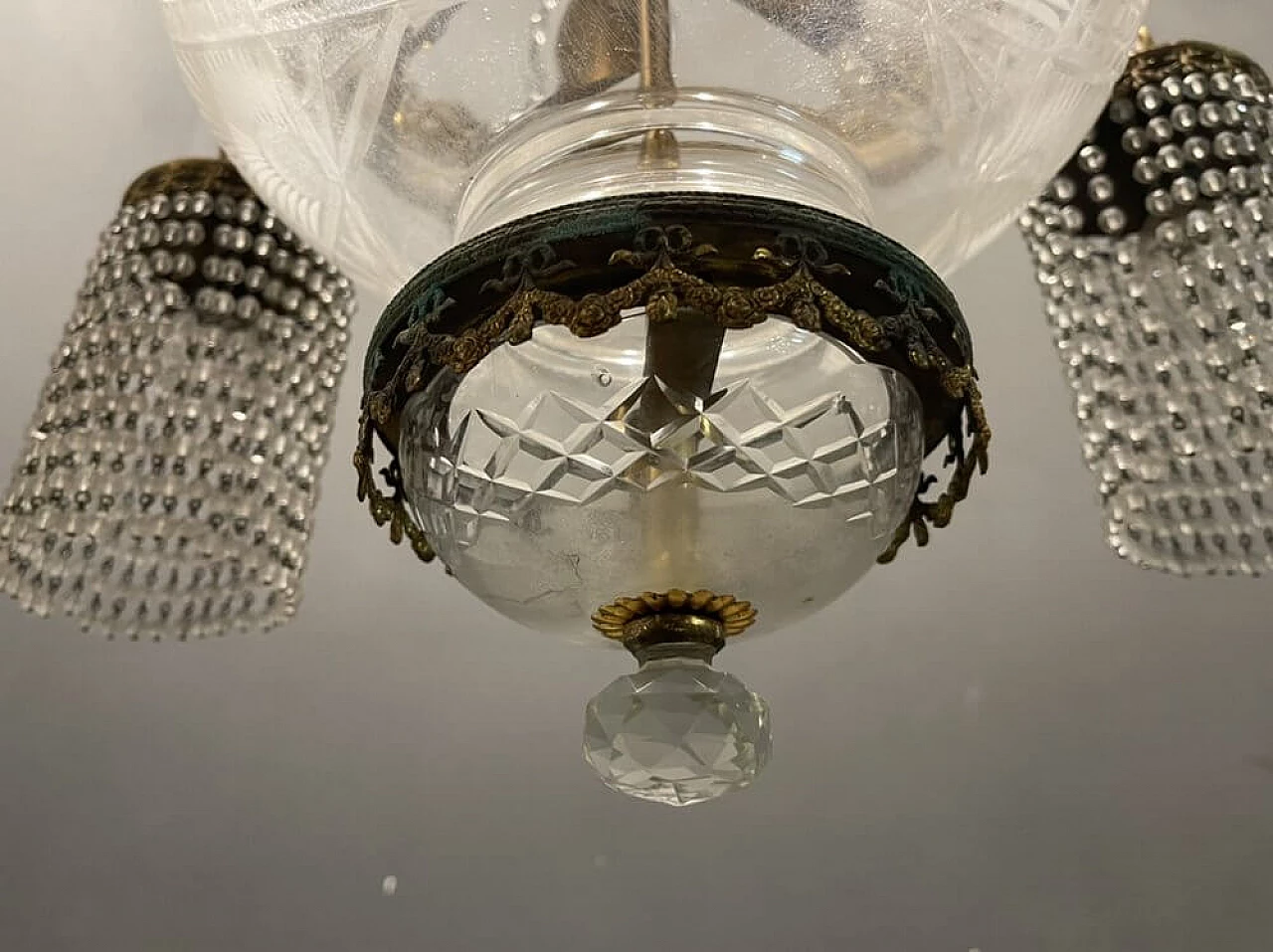 Lampadario in stile liberty, anni '30 1447393