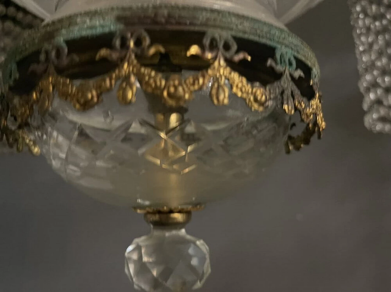 Lampadario in stile liberty, anni '30 1447395