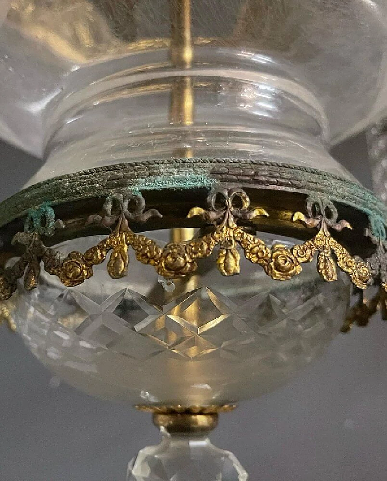 Lampadario in stile liberty, anni '30 1447398