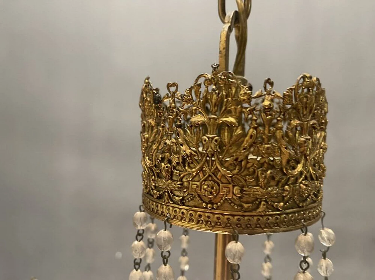 Lampadario in stile liberty, anni '30 1447400