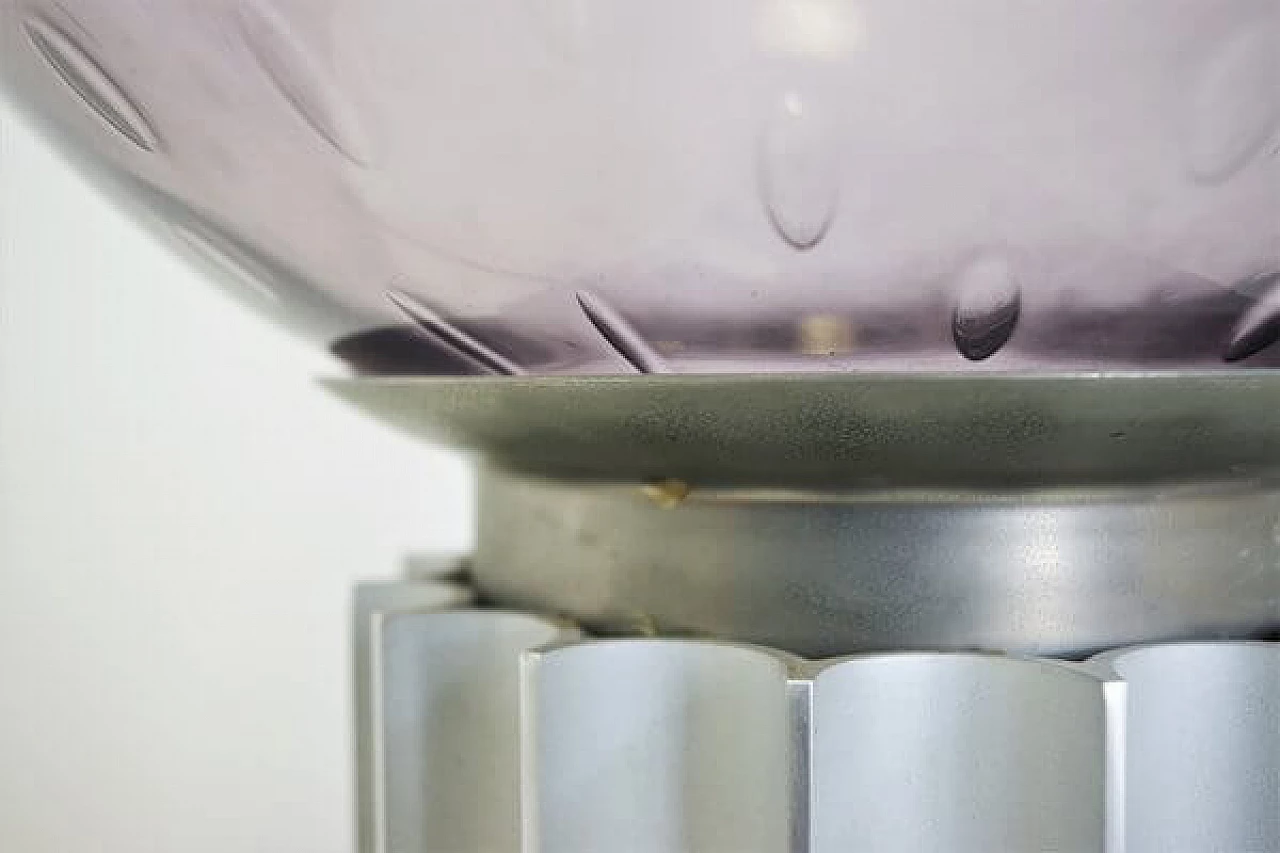 Purple blown glass sphere table lamp, 1960s 1448660